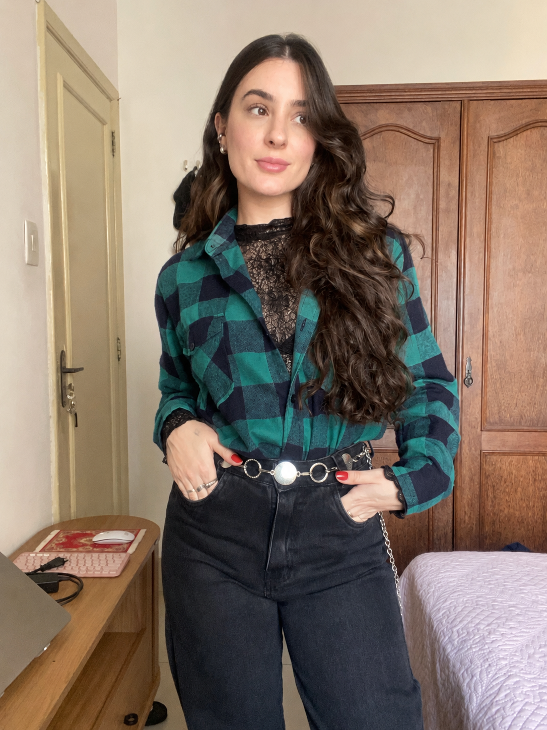 Camisa Flanelada Xadrez Grunge