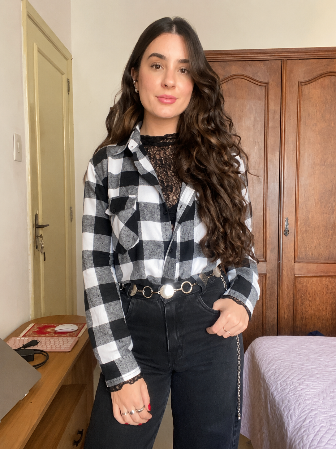 Camisa Flanelada Xadrez Grunge