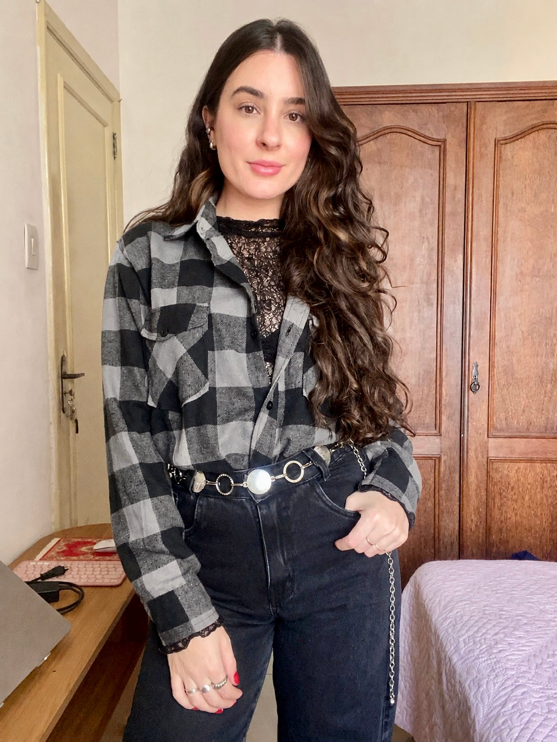 Camisa Flanelada Xadrez Grunge