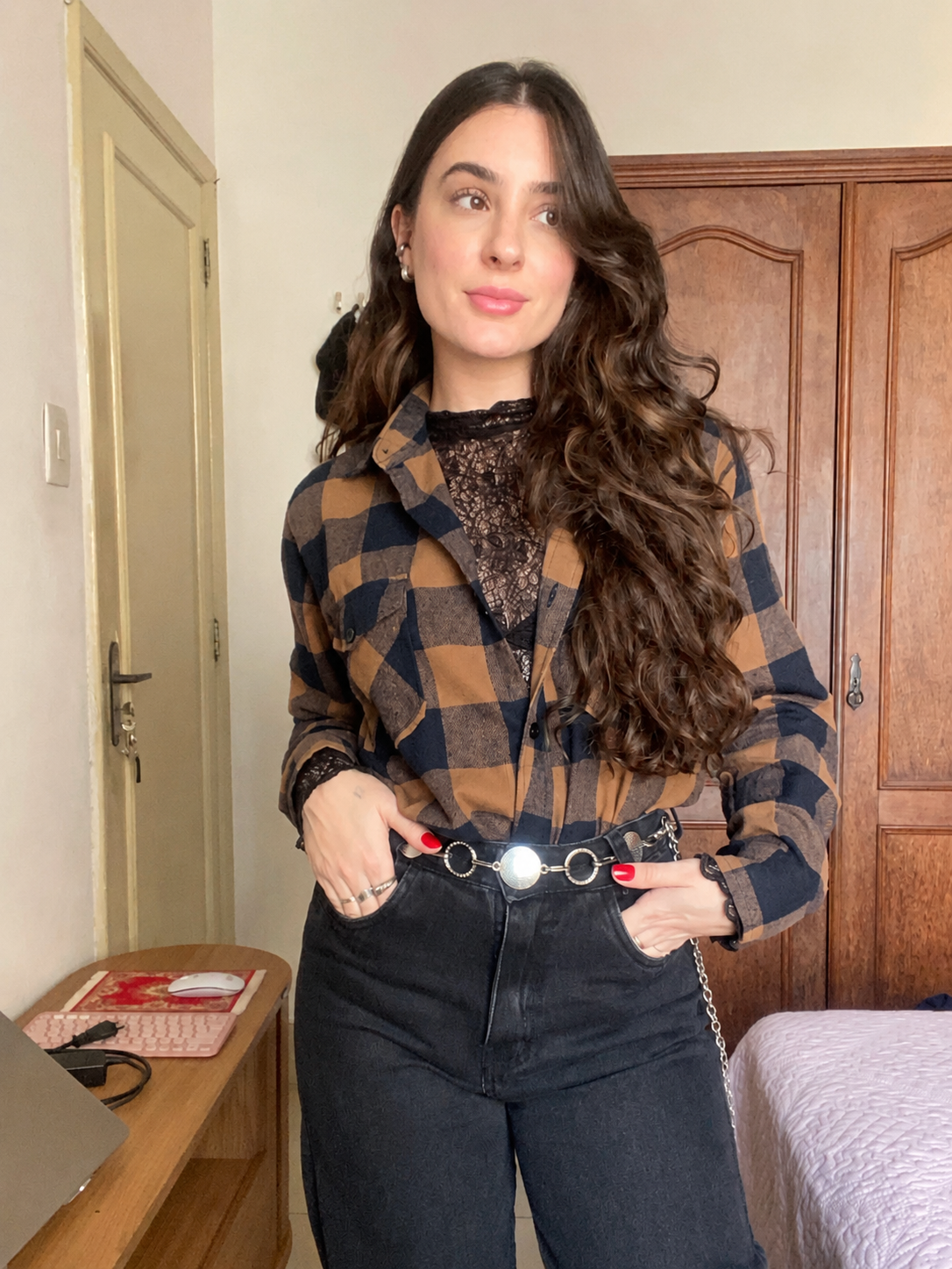 Camisa Flanelada Xadrez Grunge