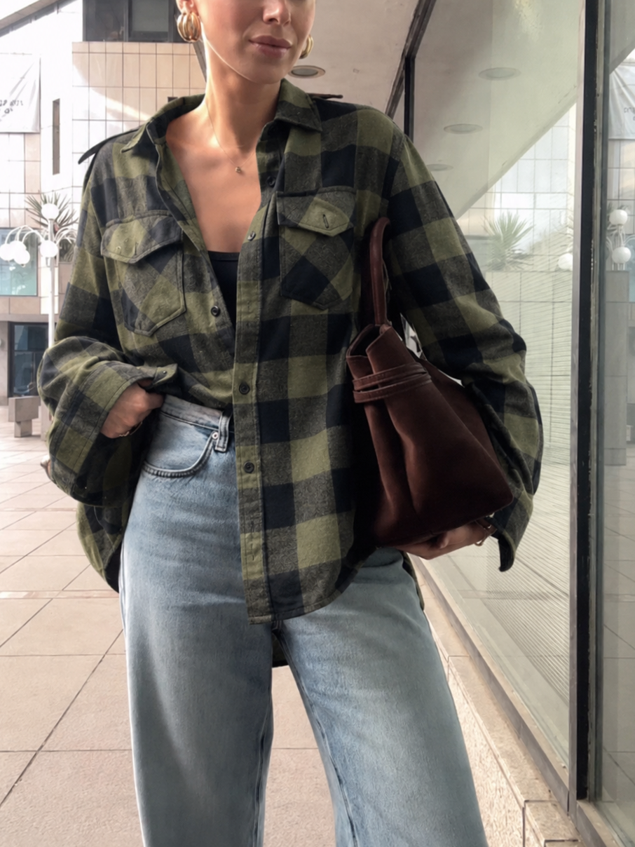 Camisa Flanelada Xadrez Grunge